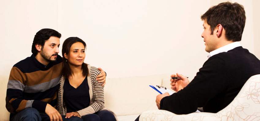 man with phone food nutritional value chart